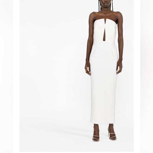 The New Arrivals Ilkyaz Ozel bow-detail strapless gown NWOT Size‎ 2 FR 36 - Picture 1 of 12